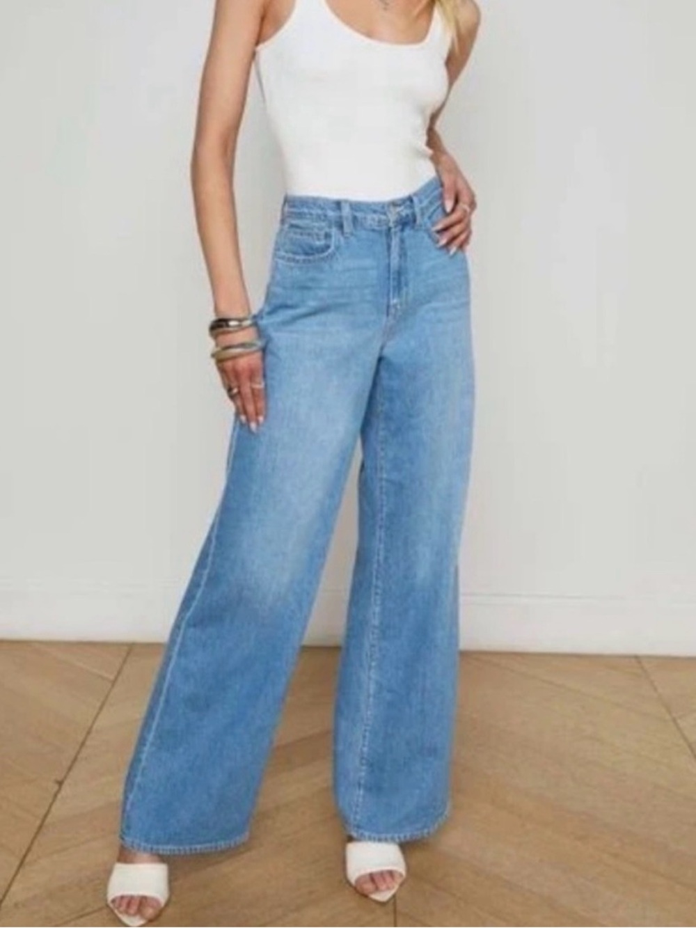 L’Agence Alicent High Rise Wide Leg Jeans. Size 31. MSRP $295